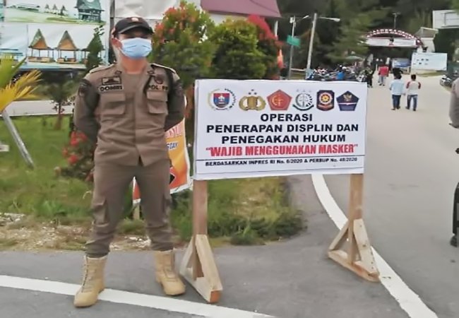 Pemkab Humbahas Gelar Penerapan Disiplin dan Penegakan Hukum Protokol Kesehatan
