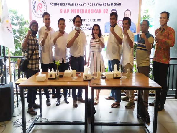 Posko Relawan Rakyat Kota Medan Sepakat Dukung Bobby-Aulia di Pilkada 2020