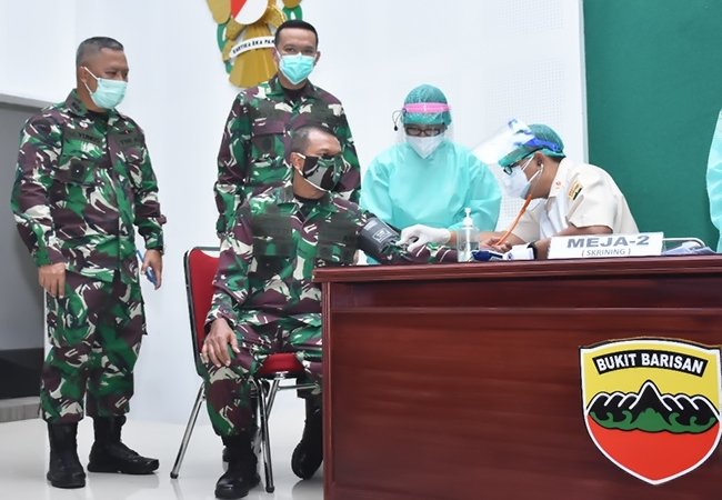 Kodam I/BB Kembali Gelar Vaksinasi Covid-19 Tahap II