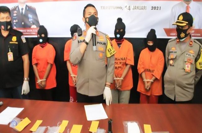 4 Wanita Spesialis Copet Asal Medan Diamankan Polres Taput