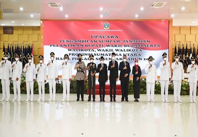 Sesi Kedua, Bupati dan Wakil Bupati Toba Dilantik Gubsu