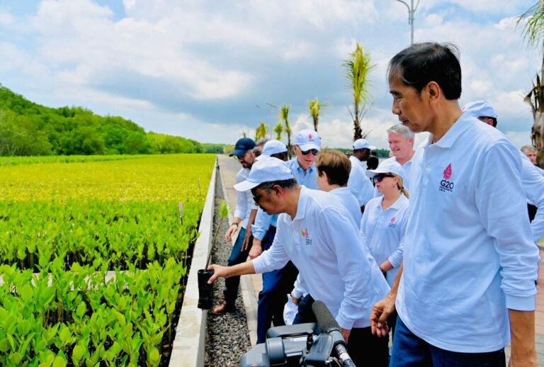 Pemimpin Negara G20 Kunjungi Tahura Ngurah Rai Bali