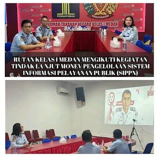 Tim Humas Rutan Kelas 1 Medan Ikuti Tindak Lanjut Monev SIPPN