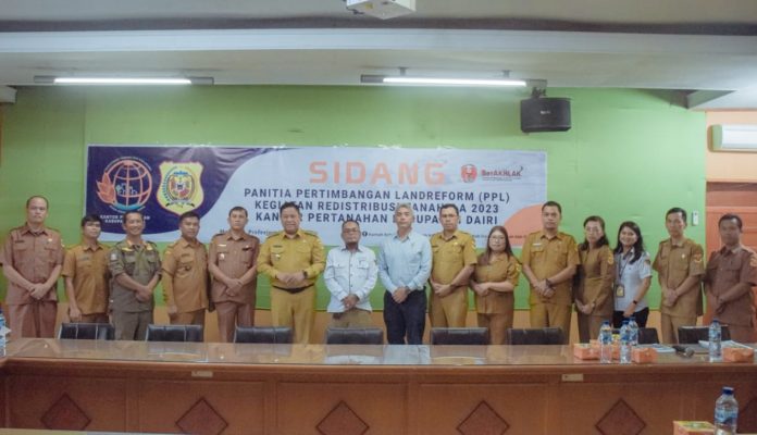 Bupati Dairi Minta BPN Lakukan Penataan Lebih Spesifik Terhadap Tanah Warga
