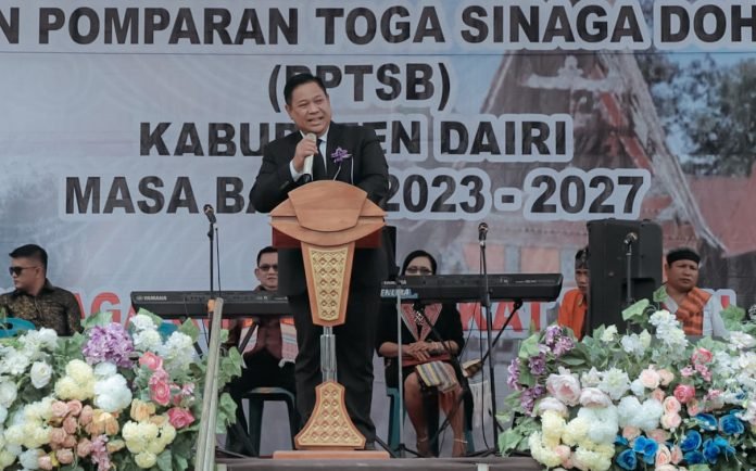 376639686_625457253066415_8686380071228342315_n Hadiri Pelantikan PPTSB Dairi, Eddy Berutu Minta Marga Sinaga Jaga Soliditas