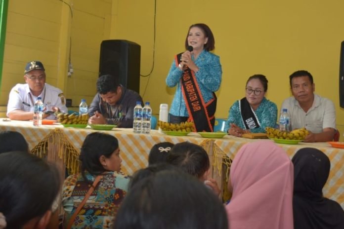 Kemensos Serahkan Bantuan untuk Anak di Sumbul, Ketua PKK Dairi Apresiasi Inisiatif Desa Pagagan Julu VII