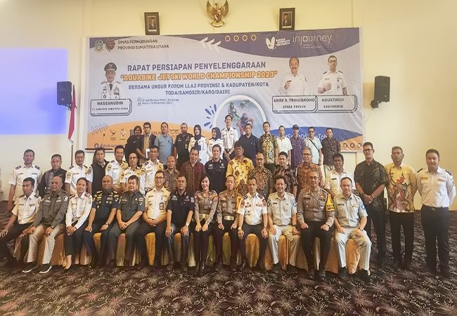 Dishub Sumut Gelar Rakor Bidang Transportasi Jelang Event Aquabike Championship 2023