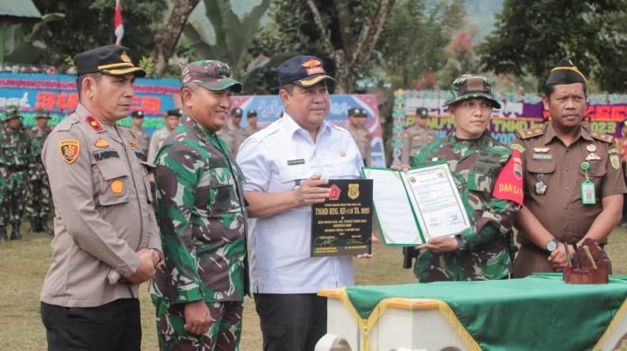 TMMD Berakhir, Bupati Dairi: TNI Sudah Bantu Pemerintah Lakukan Pembangunan