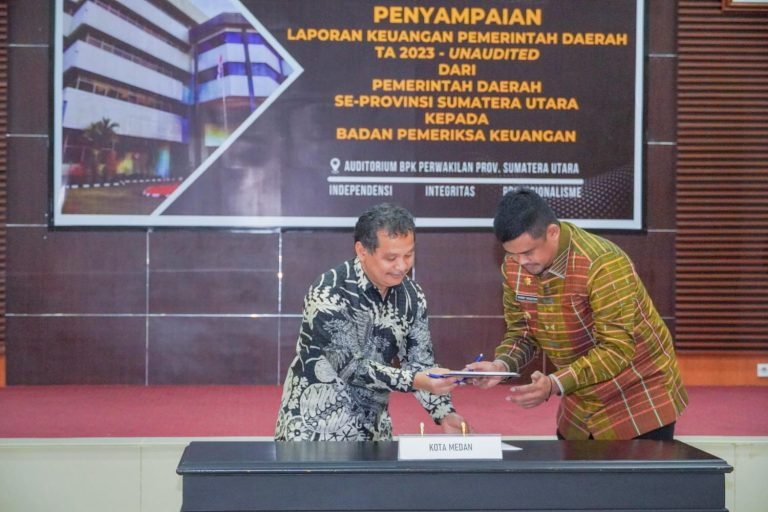 BPK Apresiasi Pemko Medan Serahkan LKPD Unaudited TA 2023 Tepat Waktu