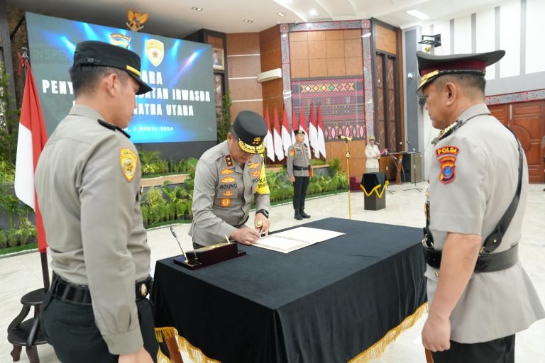 Kapolda Sumut Pimpin Upacara Penyerahan Jabatan Irswasda