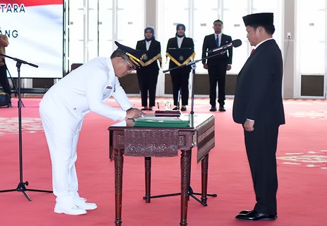 Pelantikan PJ Bupati Taput Dimposma SihomDimposma Sihombing Resmi Jabat Pj Bupati Taput