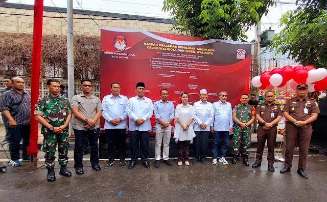 KPU Medan Ajak 3 Paslon Wali Kota dan Wakil Wali Kota Ciptakan Pilkada Damai