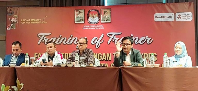 KPU Sumut Gelar Training of Trainer kepada KPU Kabupaten dan Kota
