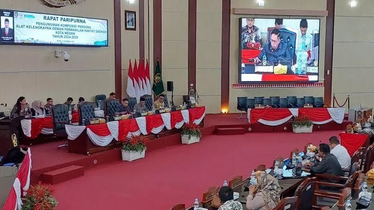 DPRD Medan Umumkan Alat Kelengkapan Dewan Periodesasi 2024-2029, Ini Komposisinya