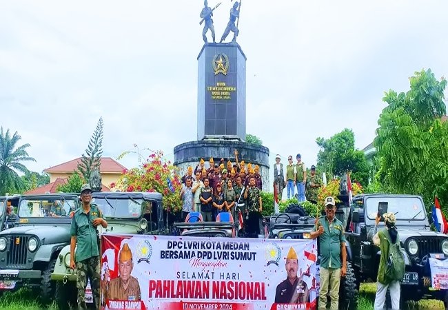 PC PPM dan LVRI Kota Medan Parade Konvoi WILLYS