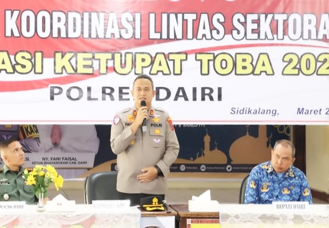 Rapat Koordinasi Lintas Sektoral Dairi, Persiapan Operasi Ketupat Toba 2025