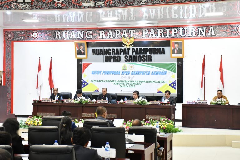 DPRD Samosir Tetapkan 13 Propem Perda 2025, Prioritaskan Hukum Adat dan Investasi