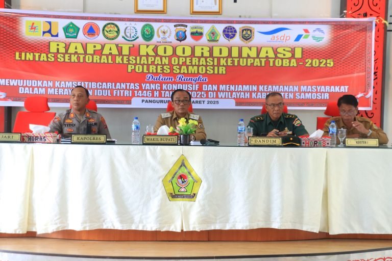 Wabup Pimpin Rapat Persiapan Pengamanan Hari Raya Idul Fitri 2025