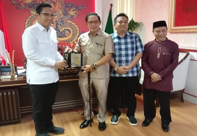 Ketua DPRD Medan Sambut Kunjungan Perdana Wali Kota Medan Rico Bayu Triputra Waas