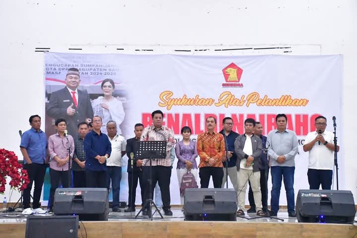 Bupati Samosir Hadiri Syukuran Anggota DPRD Terpilih Renaldi Naibaho Periode 2024 – 2029