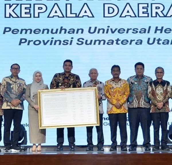 Bupati Samosir Bersama Kepala Daerah se-Sumut Tandatangani Komitmen UHC 2025