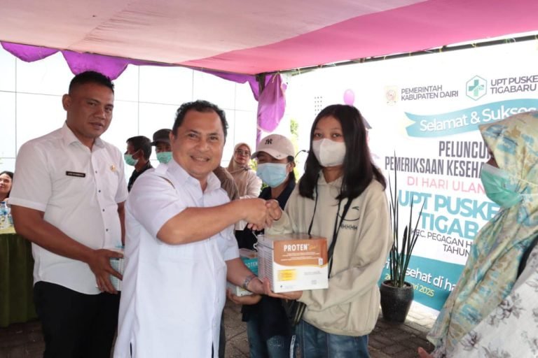Luncurkan Program Cek Kesehatan Gratis (CKG) Sekda Dairi : Mari Manfaatkan Program Ini