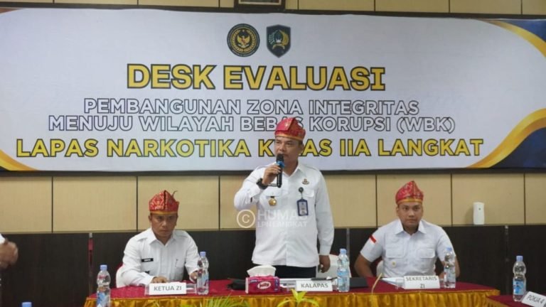 Lapas Narkotika Langkat Ikuti Desk Evaluasi Pembangunan Zona Integritas 2025