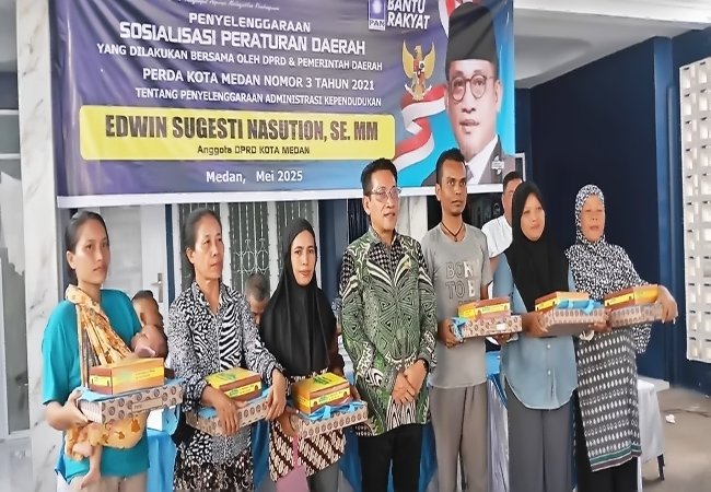 Edwin Sugesti Ajak Warga Medan Segera Urus Adminduk, Laporkan Jika Ada Pungli