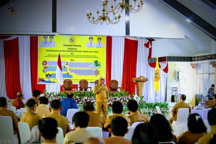 Dairi Fokus pada Irigasi dan Energi dalam RPJMD 2025–2029, Bupati Tekankan Gotong Royong