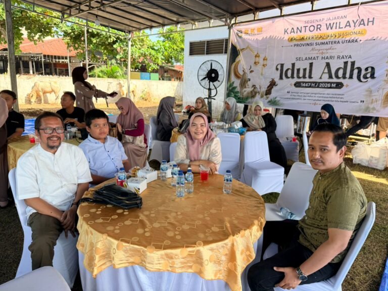 Kanwil BPN Sumut Sembelih 11 Ekor Hewan Kurban, Wujud Syukur dan Kepedulian Sosial